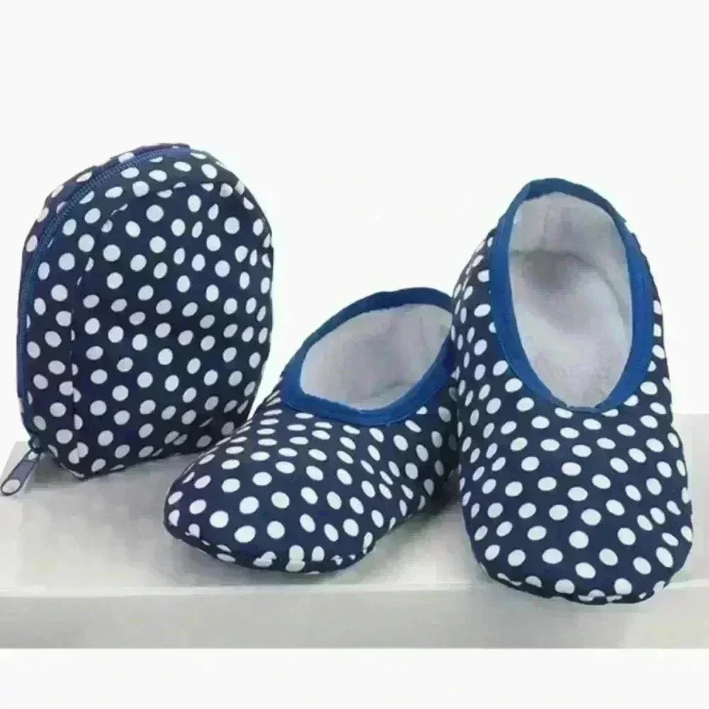 NWT Skinnies Snoozies Women’s Poka Dot Blue Slippers XL - Slippers Gift Idea